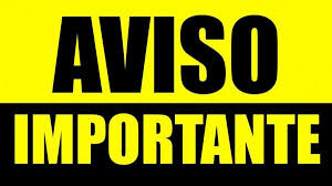 AVISO IMPORTANTE